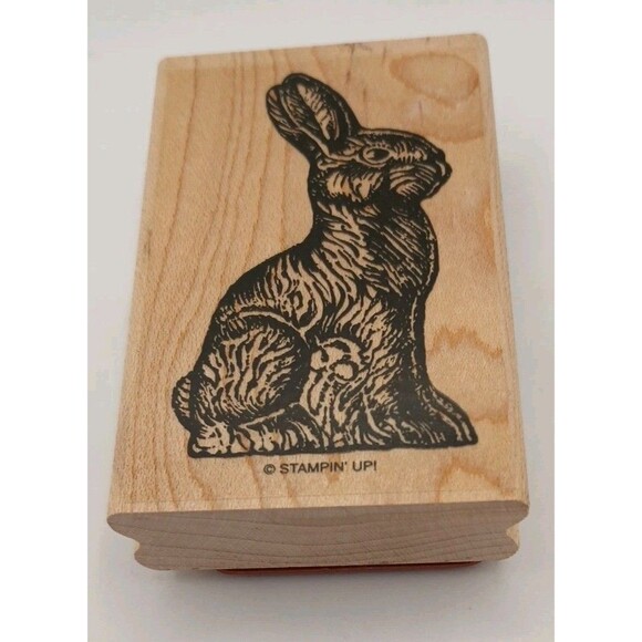 Rare! Retired! Stampin' Up Chocolate Bunny Easter Collectors Crafters DIY Hobby - Picture 1 of 2